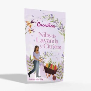 Nibs de cacao caramelizados con lavanda y cítricos